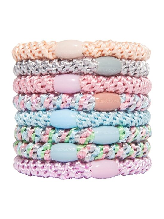 Sweet Candy Colors Tutu Damage-Free Design Hair Ties For Thick Hair 8 Pack main image 4